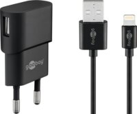 Goobay 45294 Lightning / USB-A Hálozati töltő készlet - Fekete (5W)