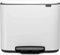 Brabantia Bo 3 x 11 literes pedálos fém Szelektív szemetes - Fehér