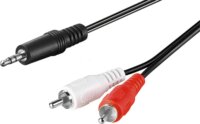 Goobay 51650 3.5mm Jack apa - 2x RCA apa Kábel (3m)