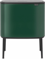 Brabantia Bo Touch 3 x 11 literes érintőfedeles fém szemetes - Zöld