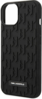 Karl Lagerfeld Monogram Apple iPhone 14 Plus Szilikon Tok - Fekete