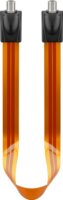 Goobay 67246 Type-F antenna hosszabbító kábel 0.5m - Narancs