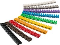 Goobay 72513 Kábeljelölő készlet "0-9" 2.5mm - Többszínű (100db)