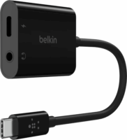 Belkin NPA004BTBK USB-C apa - USB-C/Jack 3.5mm anya Adapter