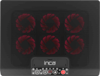 Inca INC-601GMS 17" laptop hűtőpad - Fekete