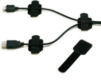 Label The Cable PRO 3110 Öntapadós Fali Tépőzáras kábelszíj kábelrendező - Fekete (50db)