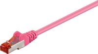 Goobay S/FTP CAT6 Patch kábel 15m - Magenta