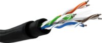 Goobay U/UTP CAT6 Kültéri installációs kábelkészlet 100m - Fekete