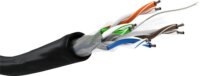 Goobay U/UTP CAT6 Installációs kábel 100m - Fekete