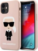 Karl Lagerfeld Fullbody Ikonik Apple iPhone 12 Mini Műanyag Tok - Pink/Mintás