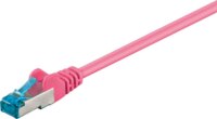 Goobay S/FTP CAT6a Patch kábel 3m - Magenta