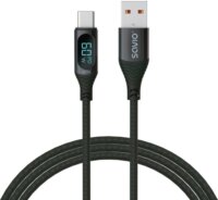 Savio CL-172 USB-A apa - USB-C apa 2.0 Adat és töltőkábel (1m)