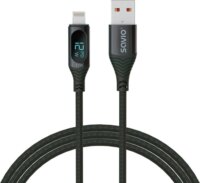 Savio CL-173 USB-A apa - Lightning apa 2.0 Adat és töltőkábel (1m)