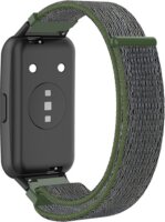 Gigapack Huawei Band 7 Nylon szíj - Sötétzöld