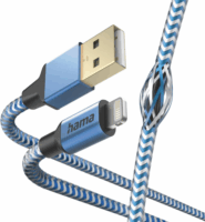 Hama 201553 USB-A apa - Lightning apa 2.0 Adat és töltő kábel - Kék (1.5m)