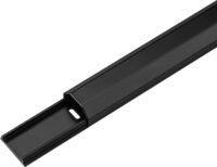 Goobay 90723 Félkör alakú alumínium kábelcsatorna 1100 x 33mm - Fekete