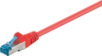 Goobay S/FTP CAT6a Patch kábel 10m - Piros