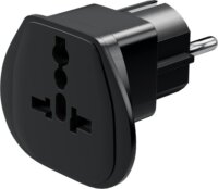 Goobay 94028 World to EU 220V Power Plug Utazó adapter - Fekete