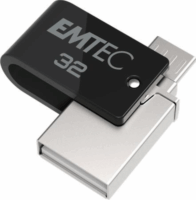 Emtec 32GB T260B Mobile&Go USB 2.0 USB-A/microUSB Pendrive - Fekete/Szürke