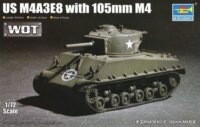 Trumpeter US M4A3E8 + 105mm M4 harckocsi műanyag modell (1:72)