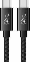 Fusion Superior USB-C apa - USB-C apa 4.0 Adat és töltő kábel - Fekete(1.5m)