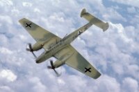 HobbyBoss Messerschmitt Bf110 Fighter repülőgép műanyag összeépíthető makett (1:72)