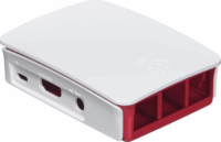 Raspberry PI 3B/3B+ Számítógépház - Fehér/Piros