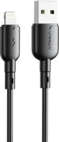 Vipfan Colorful X11 USB-A apa - Lightning apa 2.0 Töltő kábel - Fekete (1m)