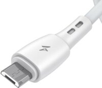 Vipfan Racing X05 USB-A apa - MicroUSB-B apa 2.0 Adat és töltő kábel - Fehér (1m)