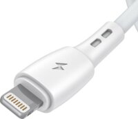 Vipfan Racing X05 USB-A apa - Lightning apa 2.0 Adat és töltő kábel - Fehér (1m)