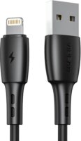 Vipfan Racing X05 USB-A apa - Lightning apa 2.0 Adat és töltő kábel - Fekete (1m)