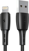 Vipfan Racing X05 USB-A apa - Lightning apa 2.0 iPhone töltő kábel - Fekete (1m)