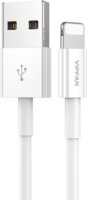 Vipfan X03 USB-A apa - Lightning apa 2.0 Töltő kábel - Fehér (1m)