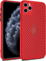 Fusion Breathe Case Apple iPhone 7 / 8 / SE (2020) Szilikon Tok - Piros