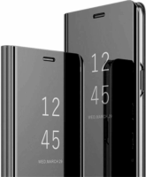 Fusion Clear View Samsung Galaxy A42 5G Szilikon Tok - Fekete