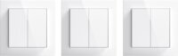 Senic Friends of Hue Smart vezeték nélküli kettős fali villanykapcsoló - Fényes fehér (3db)