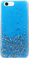 Fusion Glue Glitter Apple iPhone 12 mini Szilikon Tok - Kék