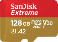 SanDisk 128GB Extreme microSDXC V30 UHS-I U3 Memóriakártya + Adapter