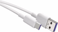 Emos SM7026 USB-A apa - USB-C apa 2.0 Adat és töltőkábel - Fehér (1.5m)