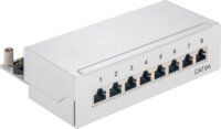 Goobay 62063 Asztali patch panel - 8 port