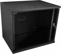 S-Link 19" Fali rack szekrény 9U 530x400mm - Fekete
