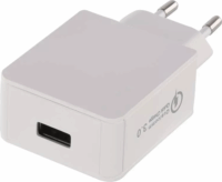 Emos V0113 USB-A Hálózati töltő - Fehér (18W)