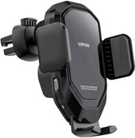 Vipfan W02 Gravity Autós telefontartó / vezeték nélküli töltő - Fekete