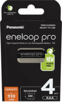 Panasonic Eneloop Pro BK4HCDE-4BE-N Tölthető NiMH AAA Mikroelem (4db/csomag)