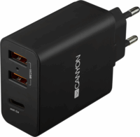 Canyon CHA08B 2 x USB-A/USB-C Hálózati töltő - Fekete (42W)