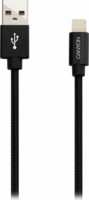 Canyon MFIC3B USB-A apa - Lightning apa 2.0 Adat és töltő kábel - Fekete (1m)