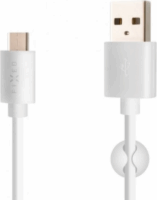 Fixed UC2M USB-A apa - USB-C 2.0 Adat és töltő kábel - Fehér (2m)