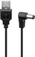 Goobay 55154 USB - DC 5V (5.5 x 2.5mm) Töltő kábel 0.5 m - Fekete