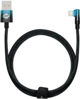 Baseus MVP 2 USB-A apa - Lightning apa 2.0 Adat és töltő kábel - Fekete/Kék (1m)