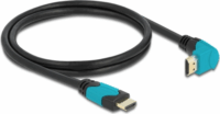 Delock 86991 90 fokos HDMI 2.1 - HDMI Kábel 1m - Fekete